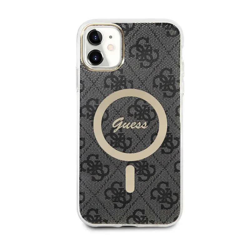 Guess 4G MagSafe – Dėklas iPhone 11 telefonui (juodas)