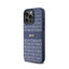 DKNY Leather Mono Stripe & Metal Logo – dėklas, skirtas iPhone 15 Pro Max (mėlynas)