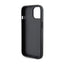 Karl Lagerfeld Gripstand Saffiano Karl & Choupette Pins – dėklas iPhone 15 Plus (juodas)