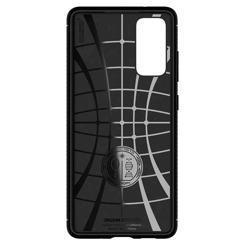 Spigen Rugged Armor – dėklas Samsung Galaxy S20 FE (juodas)