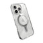 Speck Presidio Perfect-Clear Grip ClickLock & MagSafe – dėklas iPhone 16 Pro (skaidrus / chromuota apdaila / Serene Silver)
