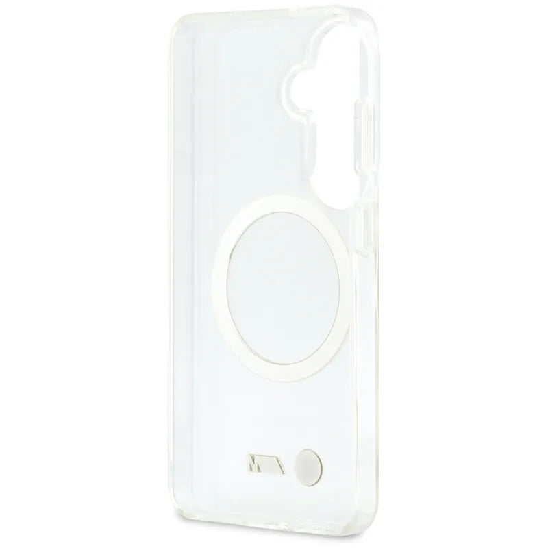BMW IML Shockproof Metal Logo MagSafe – dėklas Samsung Galaxy S26 (skaidrus)
