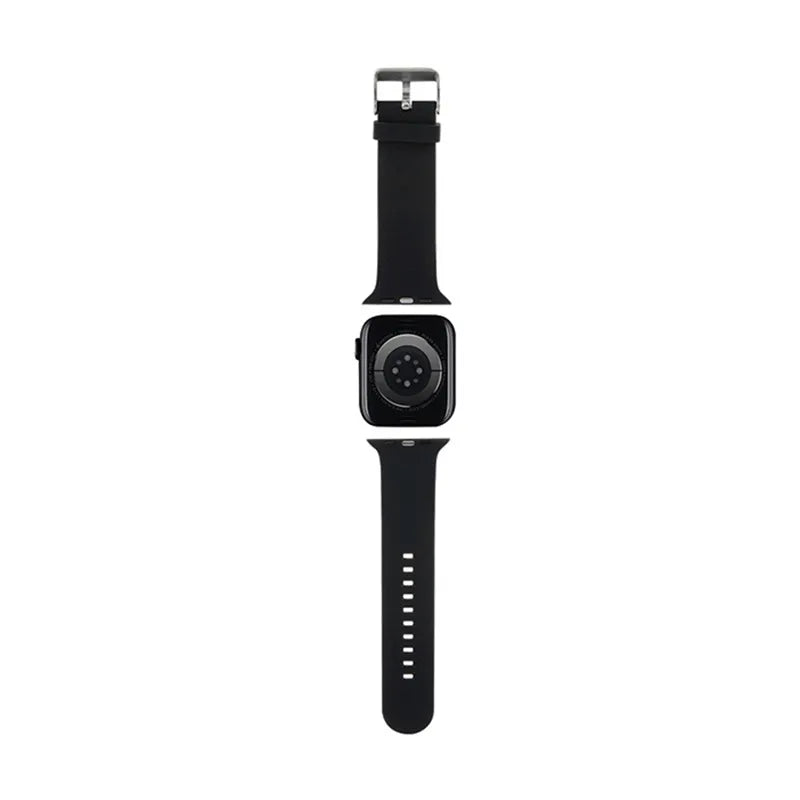 Karl Lagerfeld 3D Rubber Karl Head NFT – dirželis Apple Watch 38/40/41 mm laikrodžiui (juodas)