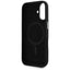 Karl Lagerfeld Saffiano Full Wrapped Elongated Metal Logo MagSafe – dėklas iPhone 16 (juodas)