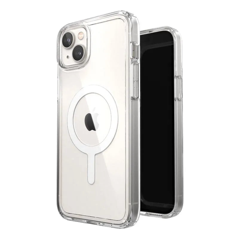 Speck Gemshell + MagSafe – dėklas iPhone 15 Plus / iPhone 14 Plus su MICROBAN danga (skaidrus)