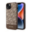 Guess GCube Stripes MagSafe – Dėklas, skirtas iPhone 14 Plus (ruda)