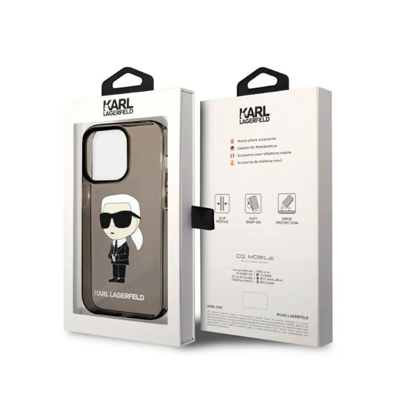 Karl Lagerfeld IML NFT Ikonik – Dėklas, skirtas iPhone 14 Pro Max (juodas)