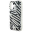 Karl Lagerfeld IML Zebra Pattern & Cord – dėklas, skirtas iPhone 16 (juodas)