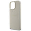 Guess Grained Ring MagSafe – Dėklas iPhone 16 Pro Max (smėlio spalvos)
