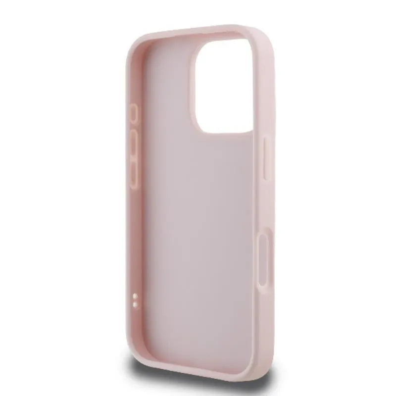 Karl Lagerfeld Quilted Signature – dėklas iPhone 16 Pro (rožinis)