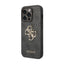 Guess 4G Big Metal Logo dėklas iPhone 15 Pro telefonui (pilkas)