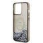 Karl Lagerfeld Liquid Glitter Round RSG Logo dėklas – dėklas iPhone 14 Pro Max (juodas)
