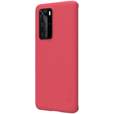 Nillkin Super Frosted Shield - dėklas Huawei P40 Pro (ryškiai raudonas)