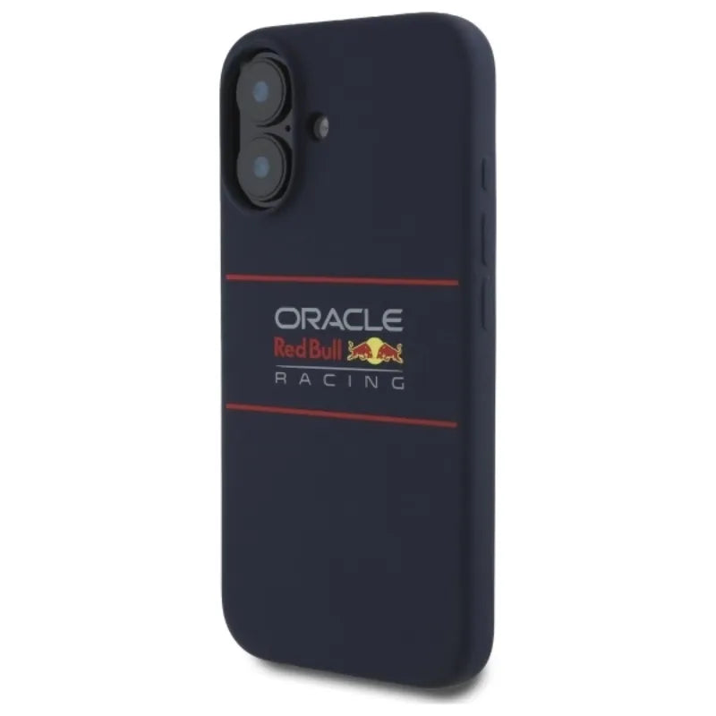 Red Bull Silicone Horizontal Logo MagSafe – iPhone 16 Plus dėklas (tamsiai mėlynas)