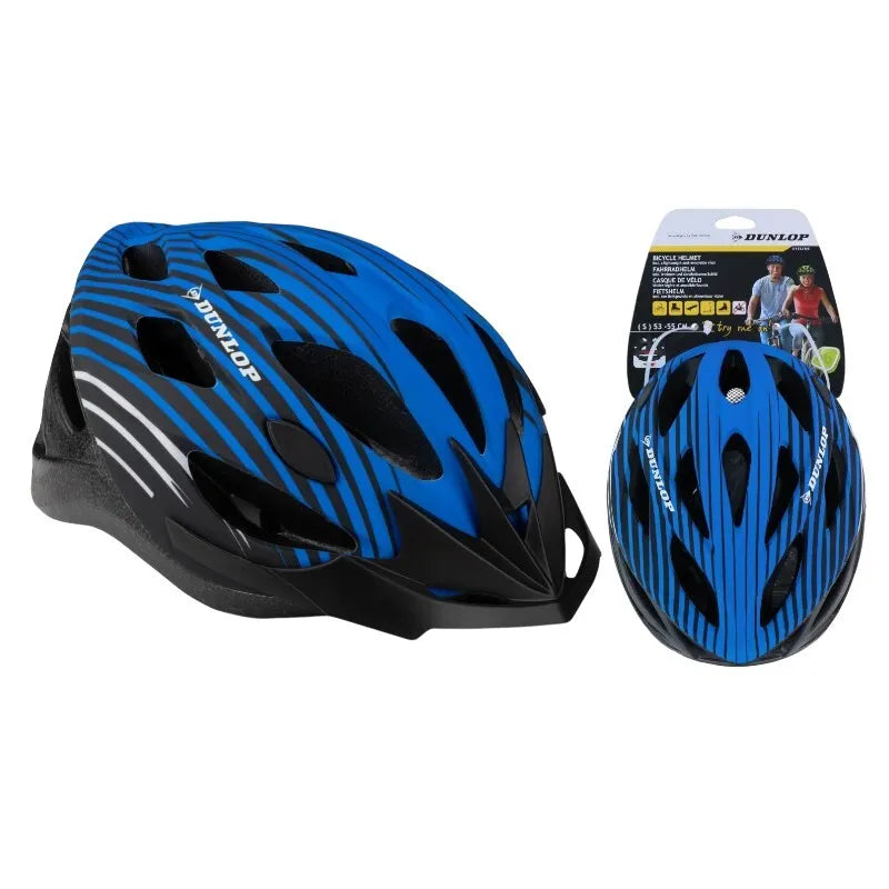 Dunlop – Reguliuojamas MTB dviratininko šalmas, dydis M, 55-58 cm (mėlynas-juodas)