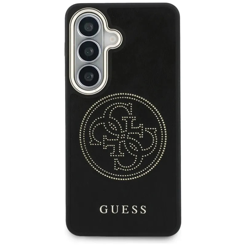 Guess Perforated Logo MagSafe – Samsung Galaxy S26 dėklas (juodas)