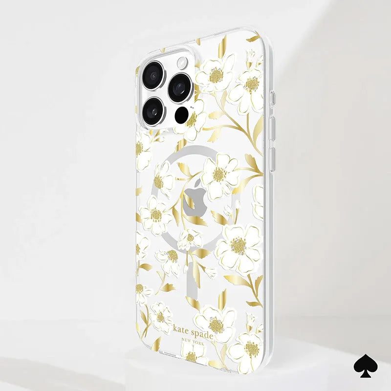 Kate Spade New York Protective Gems MagSafe – dėklas iPhone 16 Pro Max (Sunshine Floral)