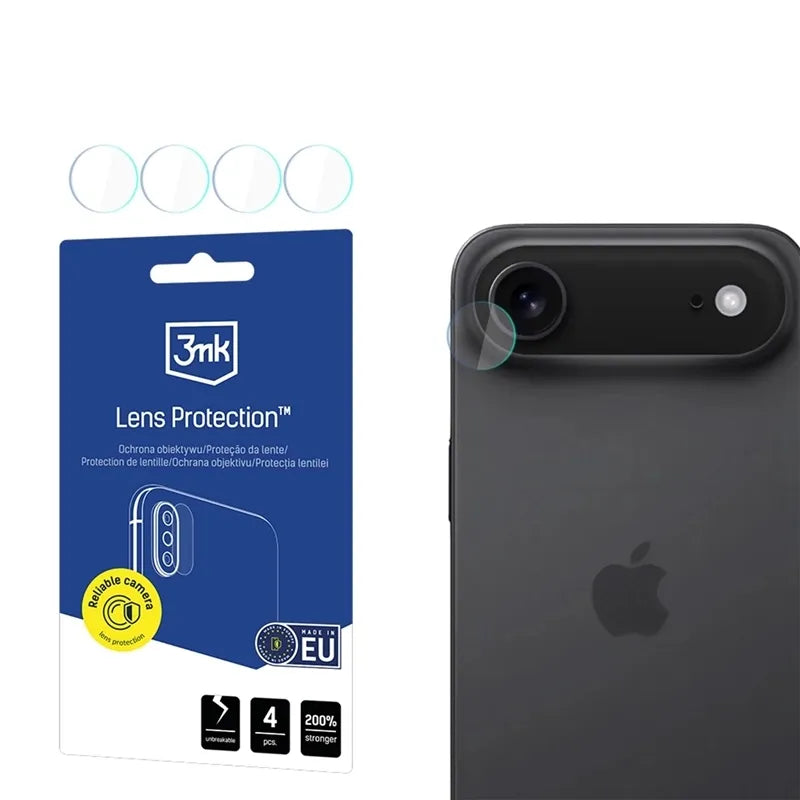 3mk Lens Protection – fotoaparato objektyvo stiklas, skirtas iPhone Air (4 rinkiniai)