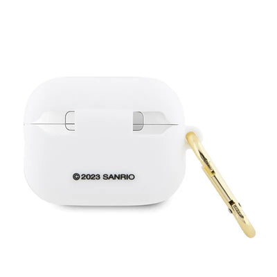 Hello Kitty silikoninis 3D Kitty Head dėklas AirPods Pro 2 ausinėms (baltas)