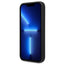 BMW Liquid Silicone dėklas su metaliniu logotipu, skirtas iPhone 14 Pro Max (juodas)