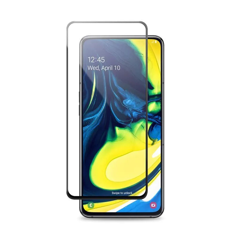 Crong 7D Nano lankstus stiklas – viso ekrano hibridinė ekrano apsauga 9H Samsung Galaxy A80 / A90