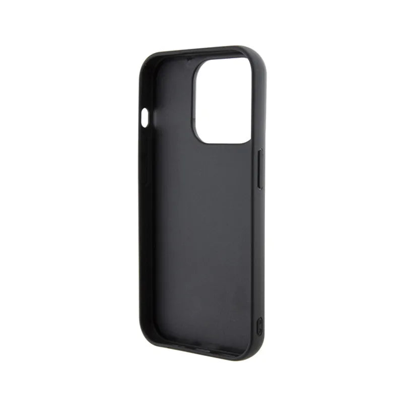 Karl Lagerfeld 3D Rubber Multi Logo dėklas, skirtas iPhone 15 Pro (juodas)