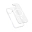 Crong Hybrid Matte Magnetic – „MagSafe“ dėklas, skirtas „iPhone 17“ (baltas)