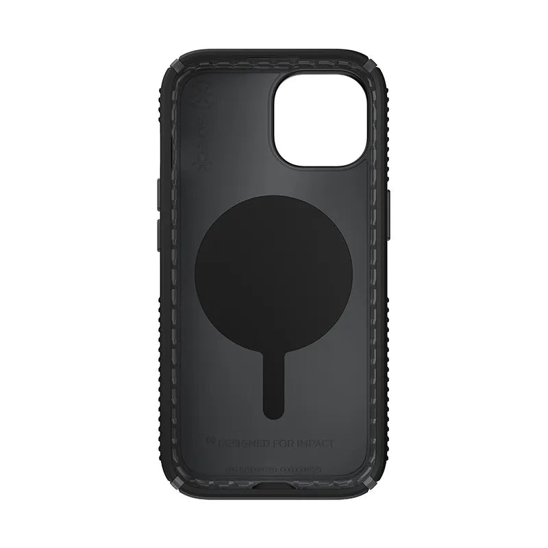 Speck Presidio2 Grip Magsafe - Dėklas iPhone 17e / 16e / 15 / 14 / 13 (Juoda / Skalūno pilka / Balta)