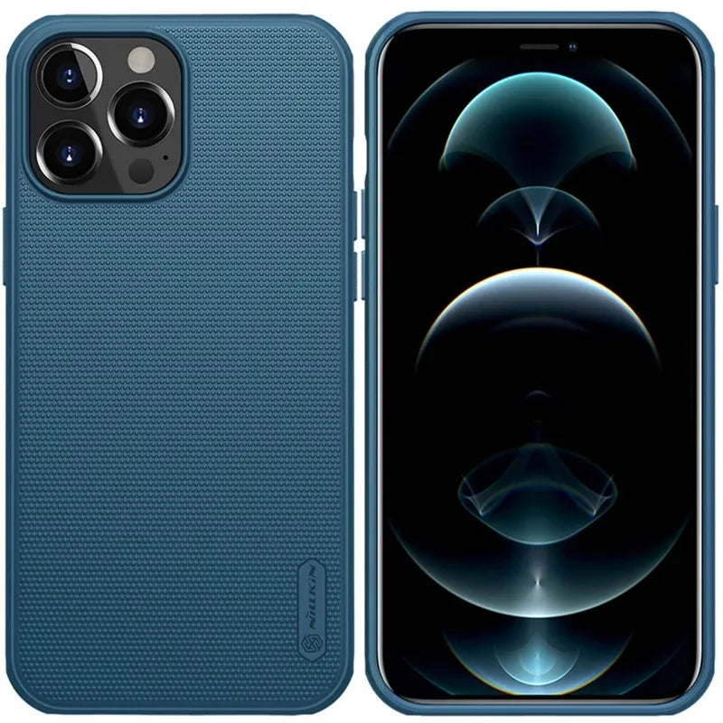 Nillkin Super Frosted Shield Pro – dėklas Apple iPhone 13 Pro Max (mėlynas)
