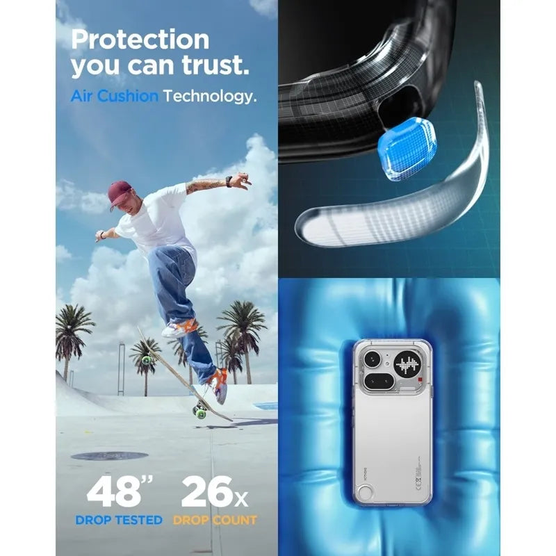 Spigen Ultra Hybrid – dėklas Nothing Phone 4a Pro (skaidrus)