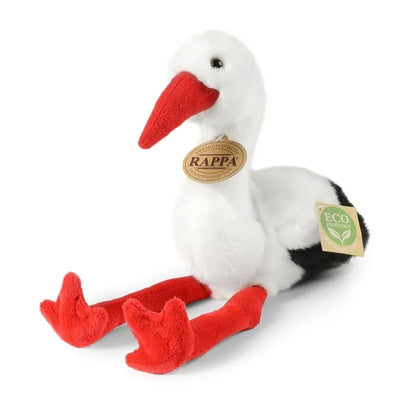 Rappa – Realistiškas pliušinis gandras, 20 cm, Eco-Friendly