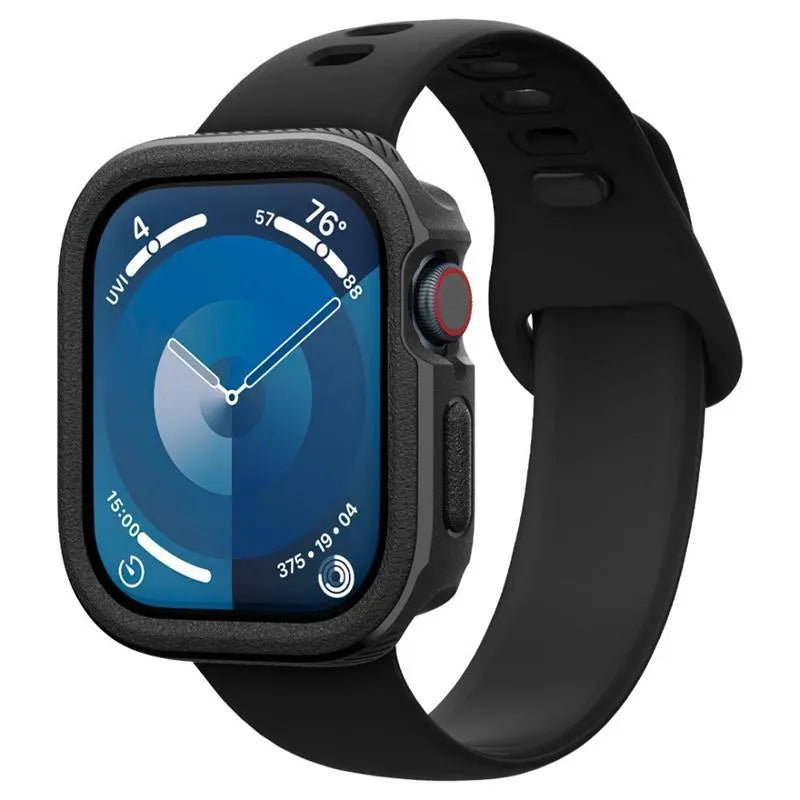 Spigen Caseology Vault – dėklas, skirtas Apple Watch 10 46 mm (matinė juoda)