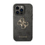 Guess 4G Big Metal Logo dėklas iPhone 15 Pro telefonui (pilkas)
