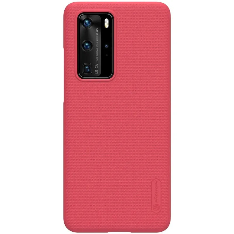 Nillkin Super Frosted Shield - dėklas Huawei P40 Pro (ryškiai raudonas)