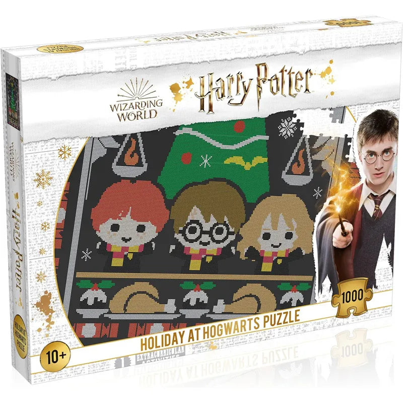 Harry Potter – 1000 detalių dėlionė dekoratyvinėje dėžutėje (Holidays at Hogwarts)