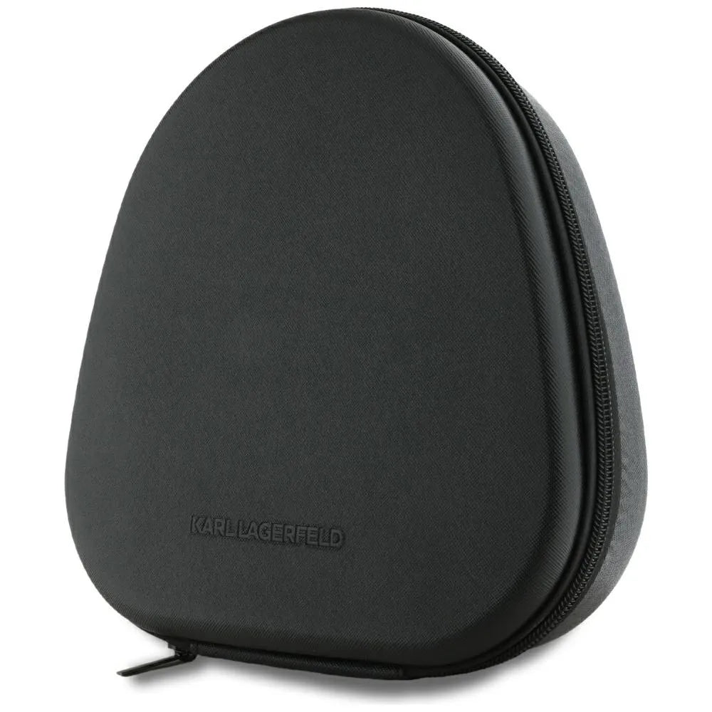 Karl Lagerfeld Saffiano Elongated – belaidės Bluetooth ANC + ENC ausinės (juodos)
