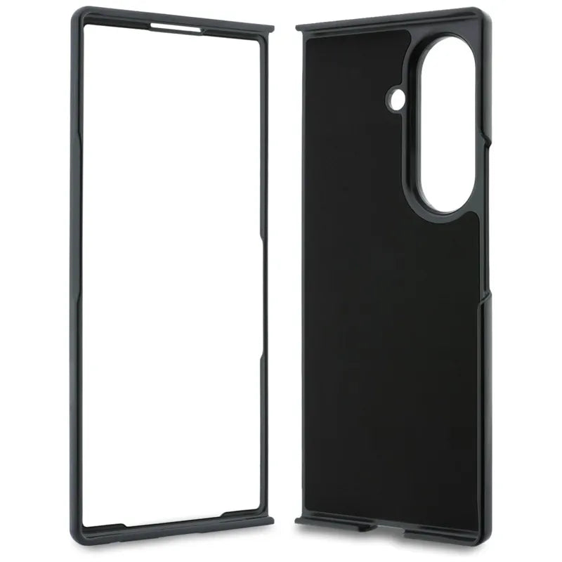 Karl Lagerfeld Saffiano Karl & Choupette Pin - Dėklas Samsung Galaxy Z Fold 8 Ultra (juodas)