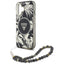 Guess Palm Trees Triangle Pearl Strap MagSafe – dėklas iPhone 16 (juodas)