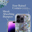 Rifle Paper Clear - Dėklas iPhone 14 Pro (Garden Party Blue)