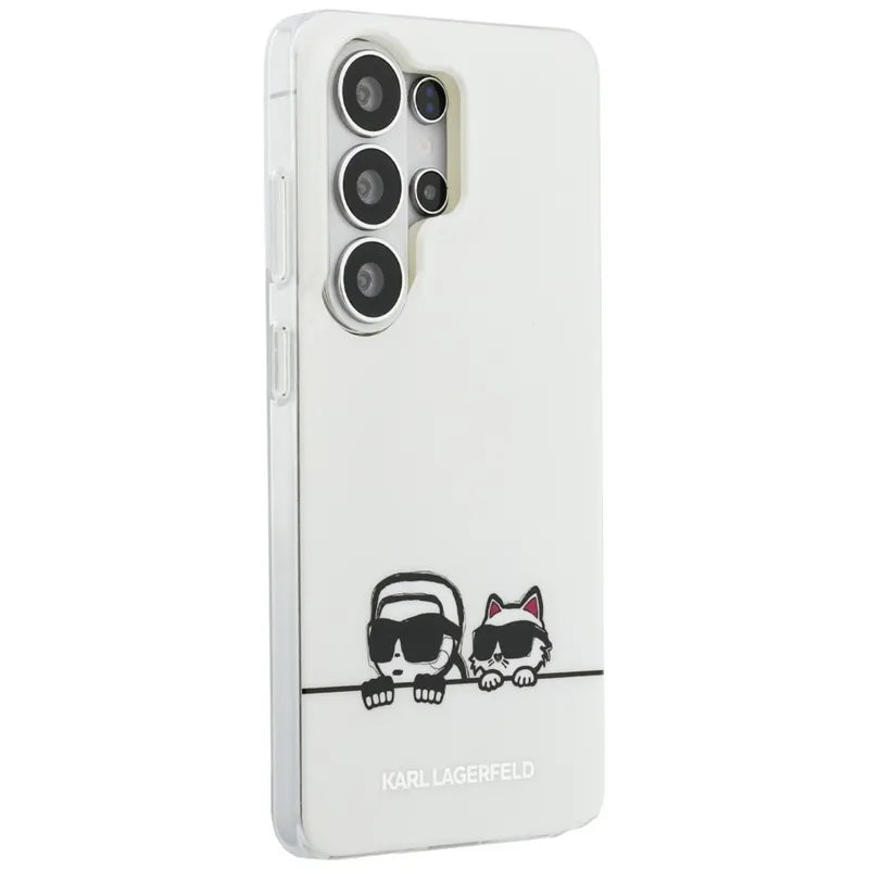 Karl Lagerfeld IML Peekaboo Karl & Choupette MagSafe – Samsung Galaxy S26 Ultra dėklas (skaidrus)