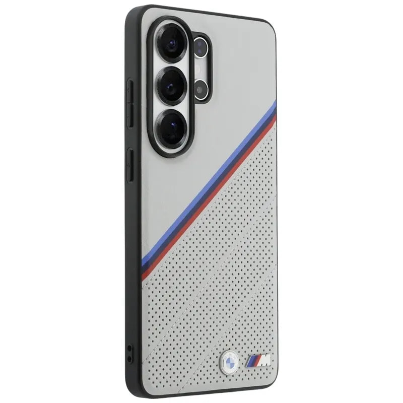 BMW Tricolor Metal Logo MagSafe – Dėklas Samsung Galaxy S26 Ultra (pilkas)