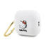 Hello Kitty silikoninis 3D Kitty Head dėklas AirPods Pro 2 ausinėms (baltas)