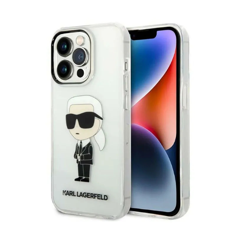 Karl Lagerfeld IML NFT Ikonik – dėklas iPhone 14 Pro Max (skaidrus)