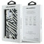 Karl Lagerfeld IML Zebra Pattern & Cord – dėklas, skirtas iPhone 16 (juodas)