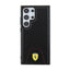 Ferrari Carbon Stitched Bottom – dėklas Samsung Galaxy S24 Ultra (juodas)