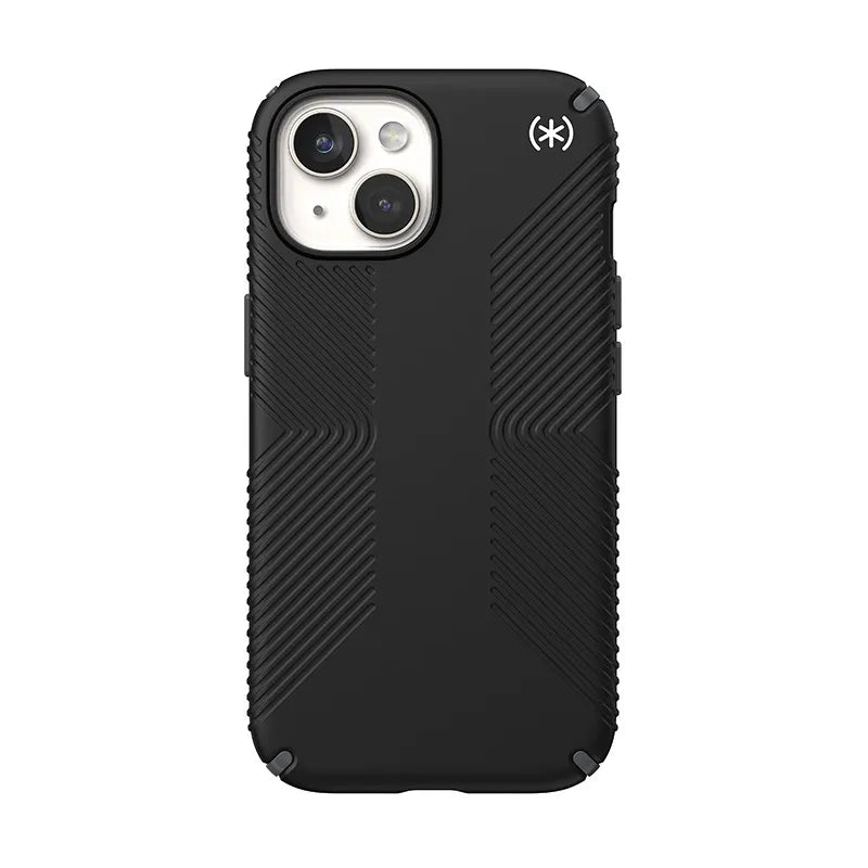 Speck Presidio2 Grip Magsafe - Dėklas iPhone 17e / 16e / 15 / 14 / 13 (Juoda / Skalūno pilka / Balta)