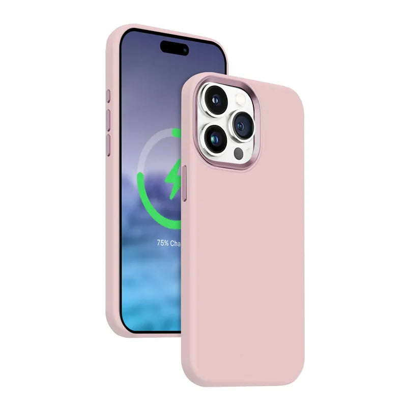 Crong Color Cover LUX Magnetic – MagSafe dėklas iPhone 15 Pro (rožinis)