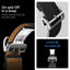 Spigen Enzo – natūralios odos dirželis Samsung Galaxy Watch 8 / 8 Classic 40 / 44 / 46 mm (juodas)