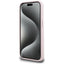 Karl Lagerfeld Silicone Shadow Metal Initial MagSafe – dėklas iPhone 15 Pro Max (rožinis)