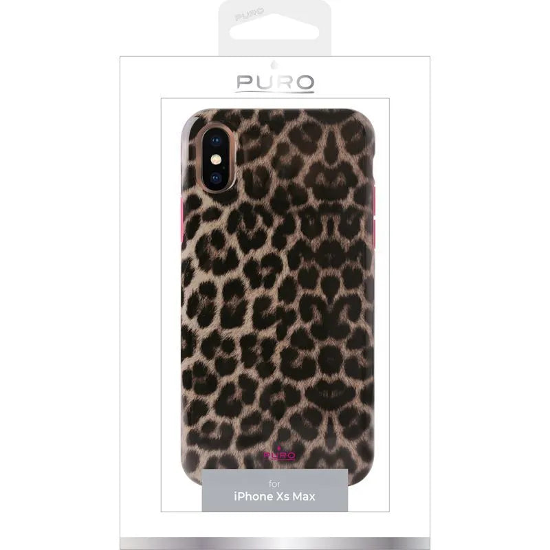 PURO Glam Leopard dėklas - Dėklas, skirtas iPhone Xs Max (Leo 2)